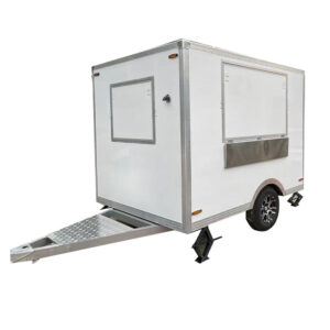 2.1m (7ft) White food trailer