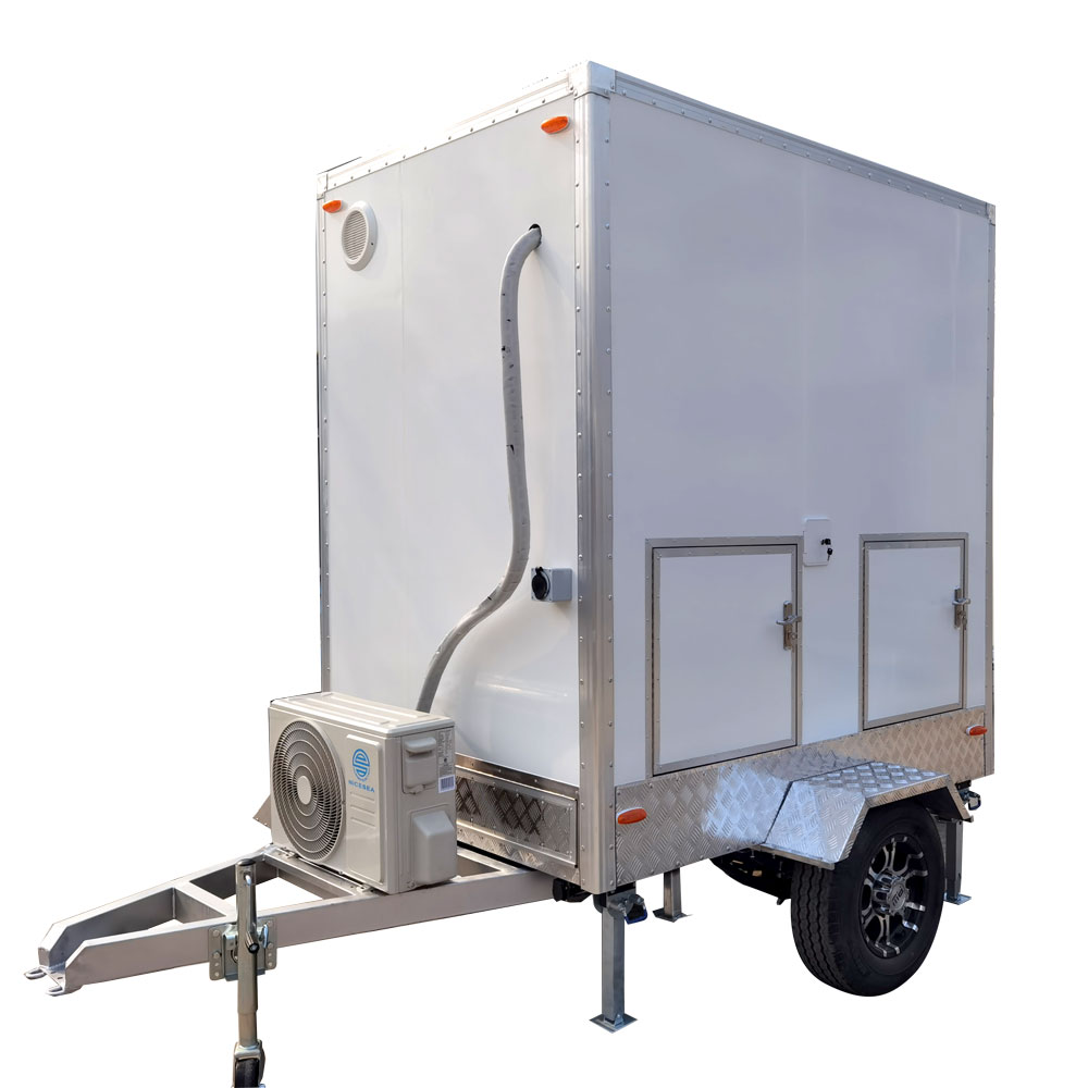 2m(6.5ft)Single Stall Toilet Trailer