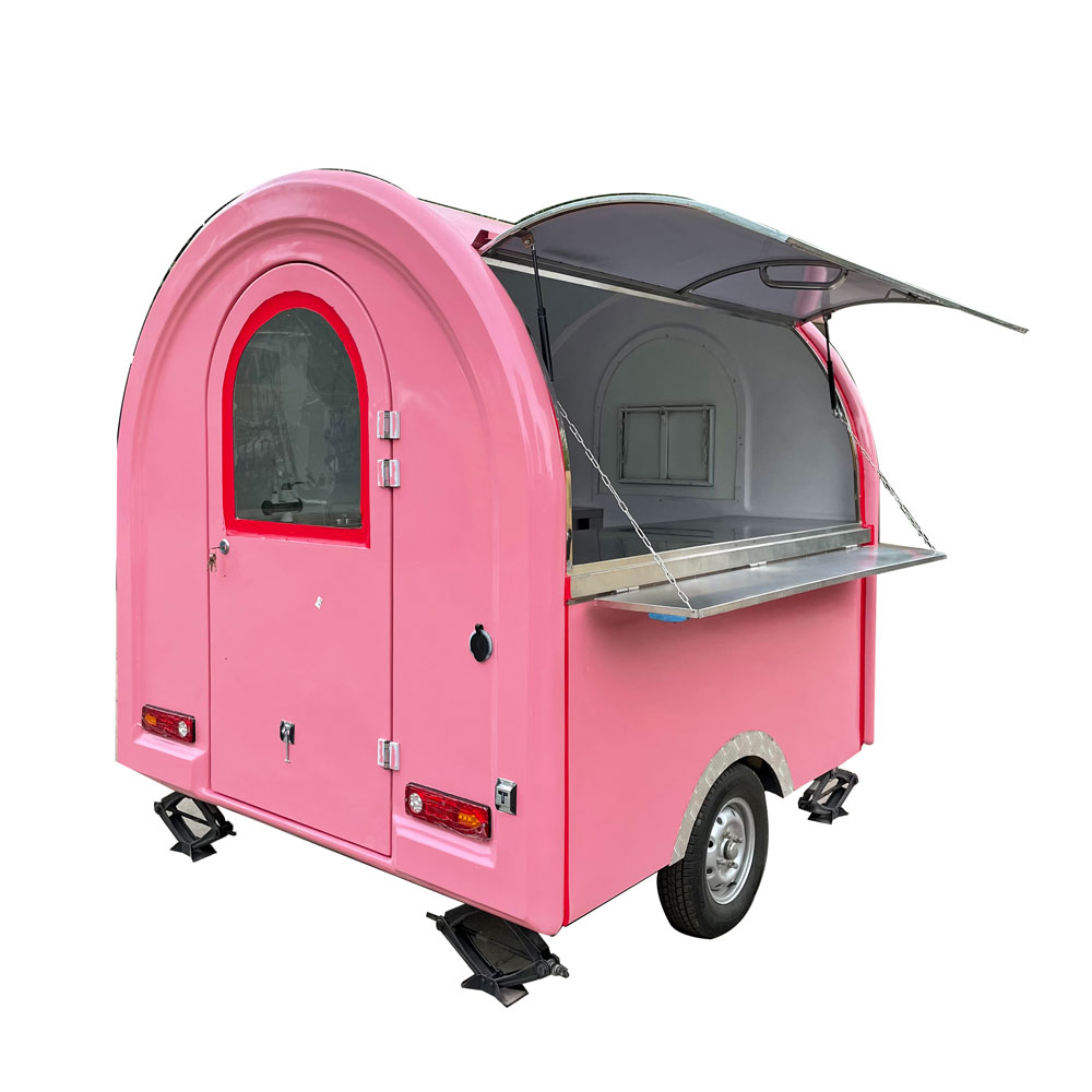 2.3m(7.5ft)Round pink food trailer - Image 2