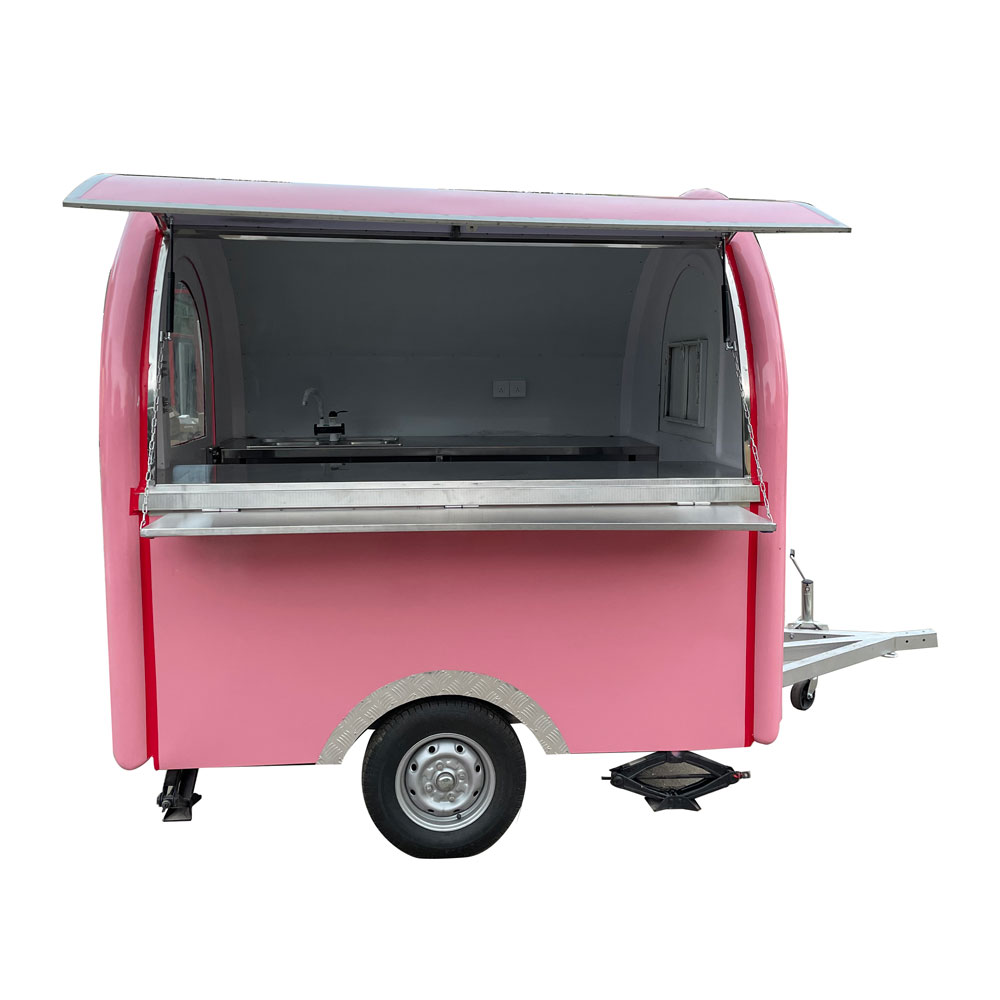2.3m(7.5ft)Round pink food trailer - Image 4